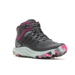 Merrell Women's Antora 3 Mid Waterproof Boot - Black/Fuchsia - Regular (B) 13 Merrell Women's Antora 3 Mid Waterproof Boot - Black/Fuchsia - Regular (B) -Women Shoes Shop MRLW J067582 WHT 020722 S23 045