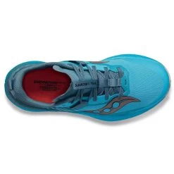 Saucony Women's Endorphin Edge Trail Shoe- Ocean/Loam- Regular (B) -Women Shoes Shop S10773 31 3