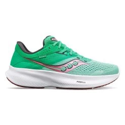 Saucony Women's Ride 16Running Shoe - Sprig/Peony - Wide (D)