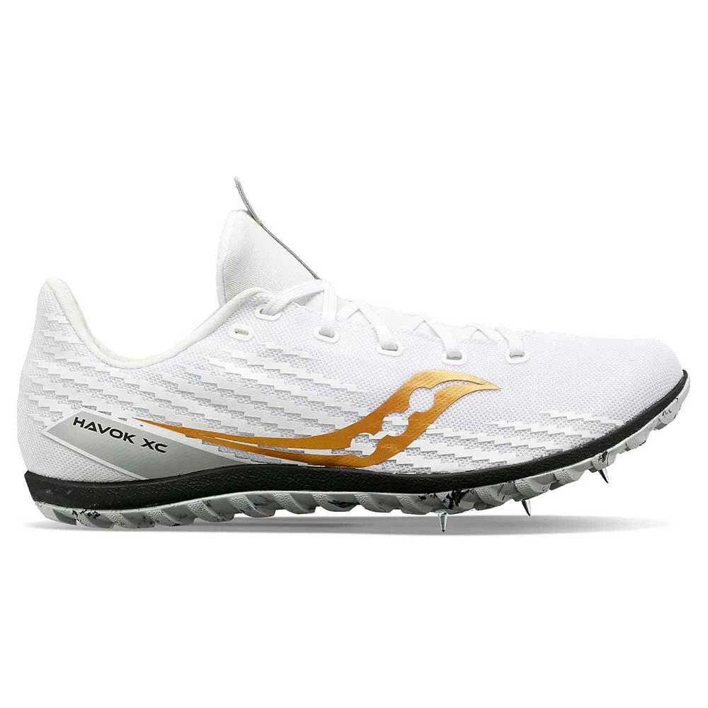 Saucony Women's Havok XC3 Cross Country Spike - White - Regular (B) 3 Saucony Women's Havok XC3 Cross Country Spike - White - Regular (B)