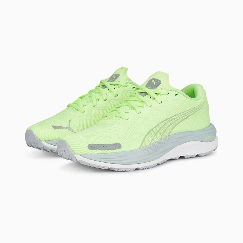 Women's Velocity Nitro 2 Running Shoe- Puma White/Speed Green- Regular (B) 4 Women's Velocity Nitro 2 Running Shoe- Puma White/Speed Green- Regular (B) - Image 2
