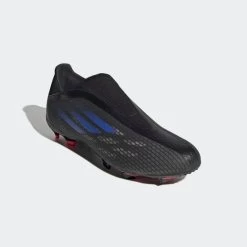 ADIDAS Unisex X Speedflow .3 Laceless FG Soccer Shoe - Black/Sonic Ink/Solar Yellow -Women Shoes Shop X Speedflow.3 Laceless Firm Ground Cleats Black FY3273 04 standard
