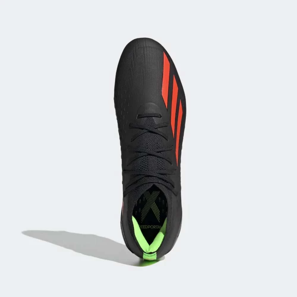 ADIDAS Unisex X SpeedPortal 1 FG Soccer Shoe- Core Black/Solar Red/Solar Green 5 ADIDAS Unisex X SpeedPortal 1 FG Soccer Shoe- Core Black/Solar Red/Solar Green - Image 3