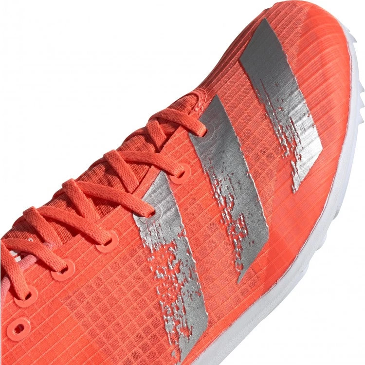 ADIDAS Women's Distancestar Track Spike - Signal Coral/Silver/White- Regular (B) 9 ADIDAS Women's Distancestar Track Spike - Signal Coral/Silver/White- Regular (B) - Image 7