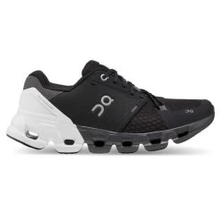 On Running Women's Cloudflyer 4 Running Shoe - Black/White - Wide (D)