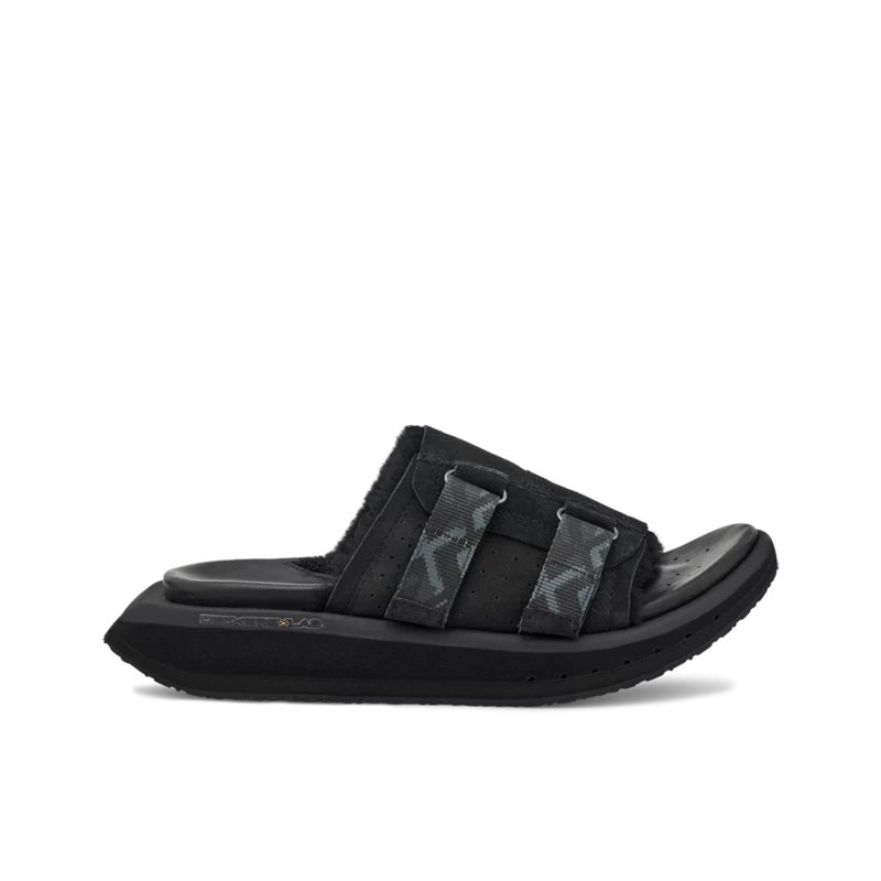 Women's KO-Z Slide Sandal - Black/Dark Grey- Regular (B) 3 Women's KO-Z Slide Sandal - Black/Dark Grey- Regular (B)