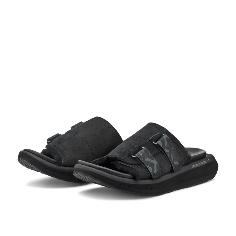 Women's KO-Z Slide Sandal - Black/Dark Grey- Regular (B) 7 Women's KO-Z Slide Sandal - Black/Dark Grey- Regular (B) - Image 5