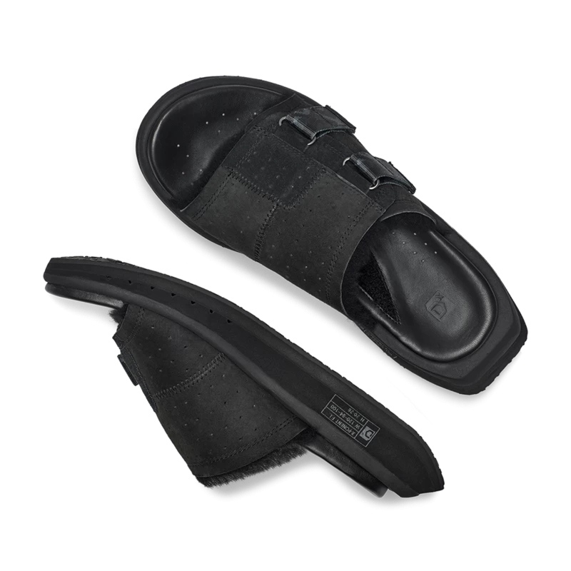 Women's KO-Z Slide Sandal - Black/Dark Grey- Regular (B) 8 Women's KO-Z Slide Sandal - Black/Dark Grey- Regular (B) - Image 6